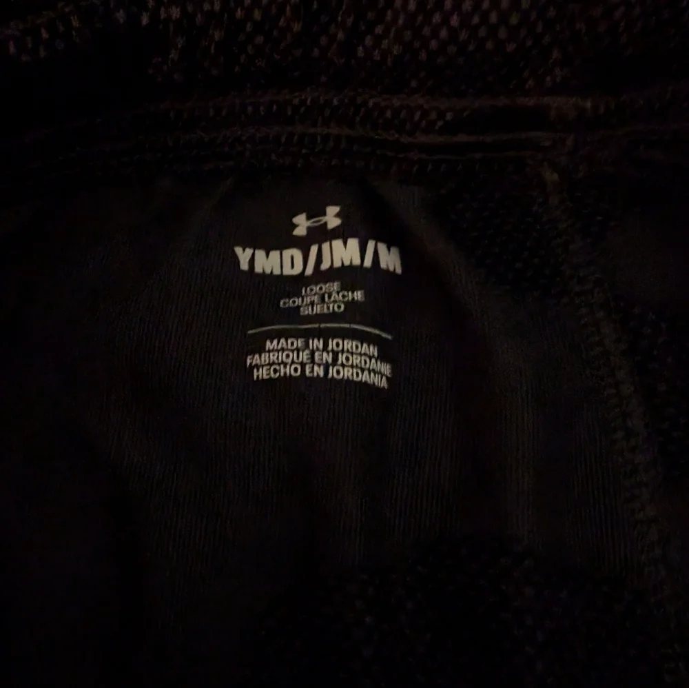 Under Armour Gray‎ and Black Camo Shorts YM